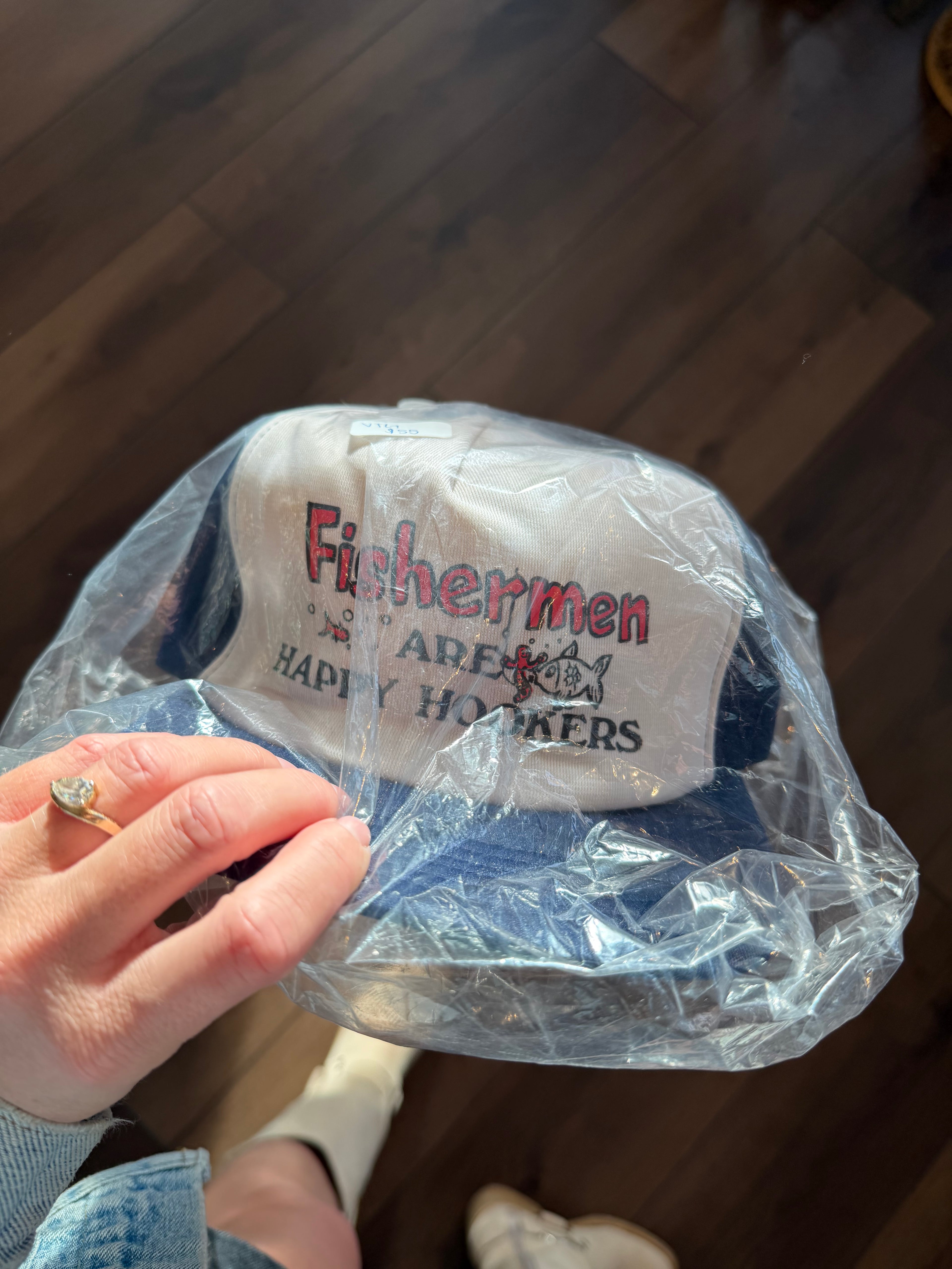 Fisherman Trucker Hat Navy