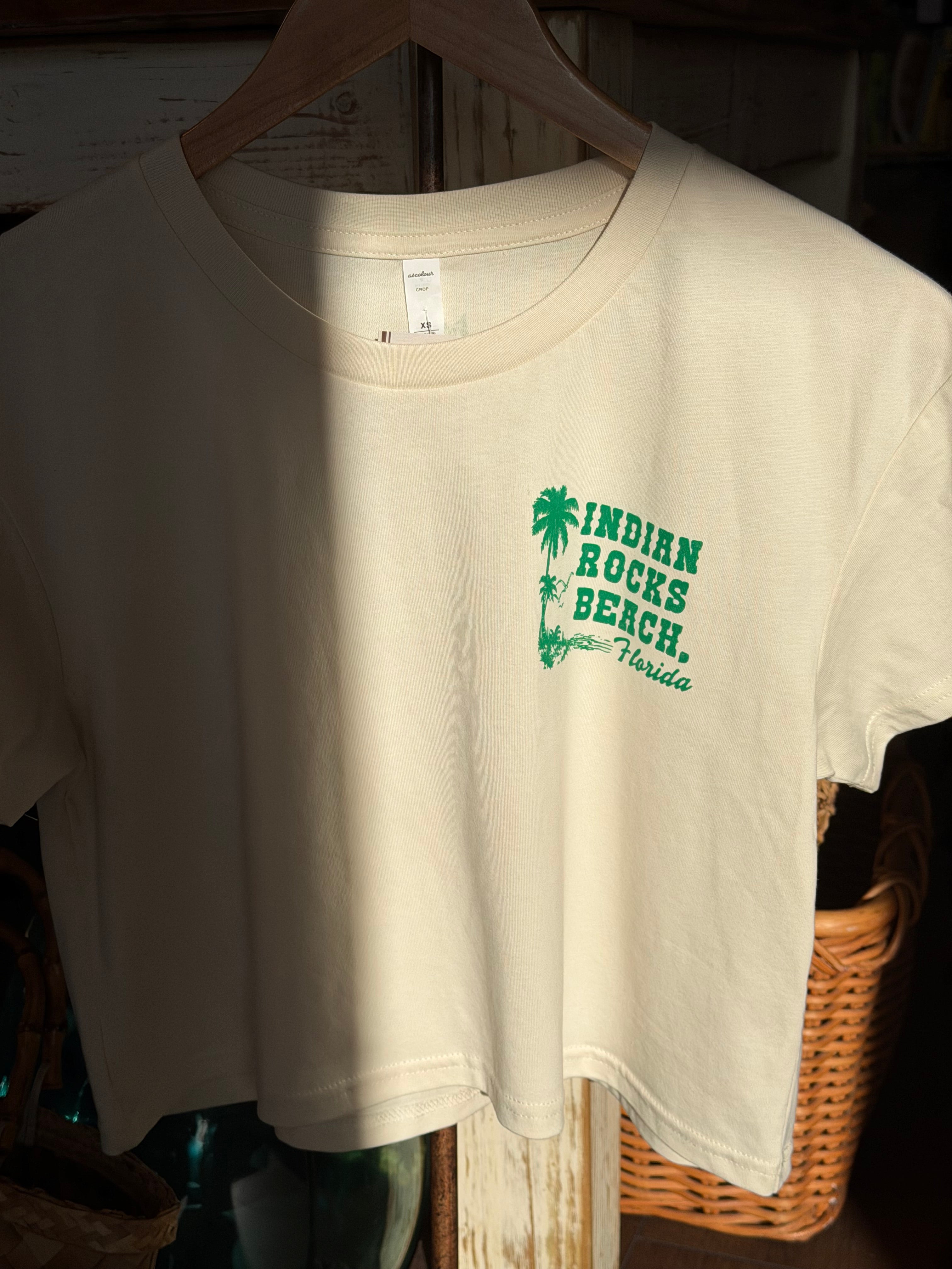 Florida Map Crop Tee in Ivory