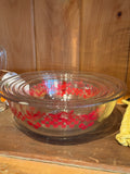 Set of Three Pyrex Cherry Mixing Bowls