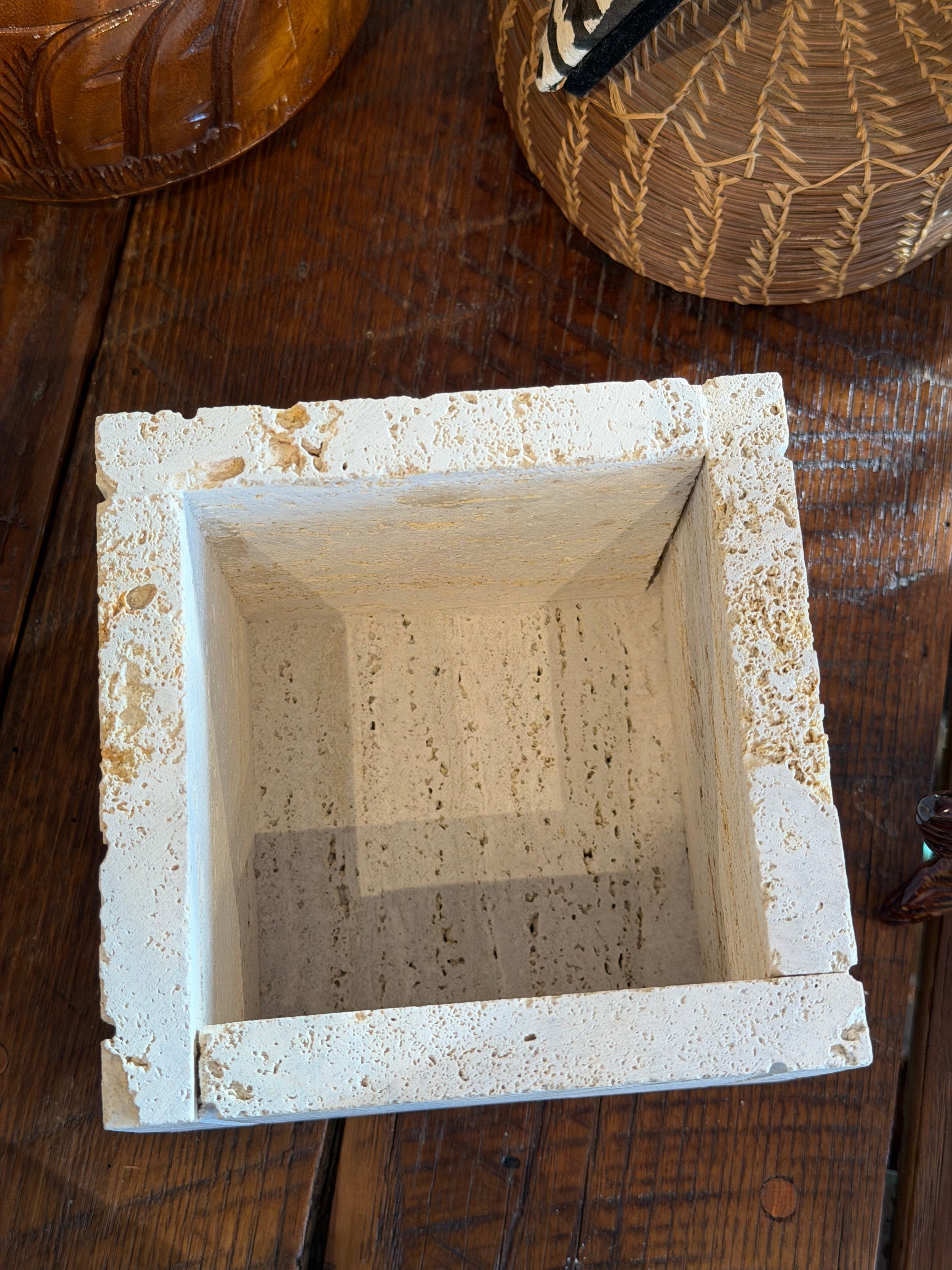 Travertine Marble Cannister