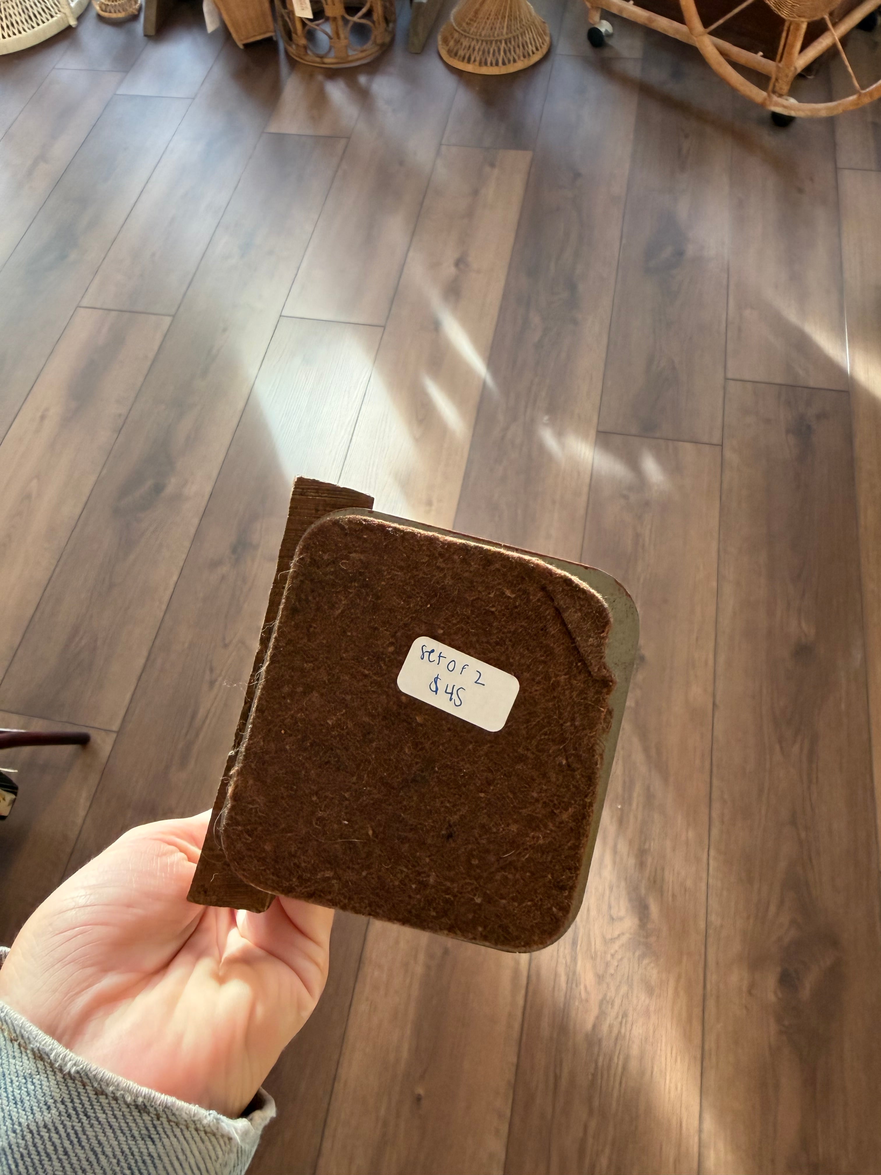 Carved Horse Bookends