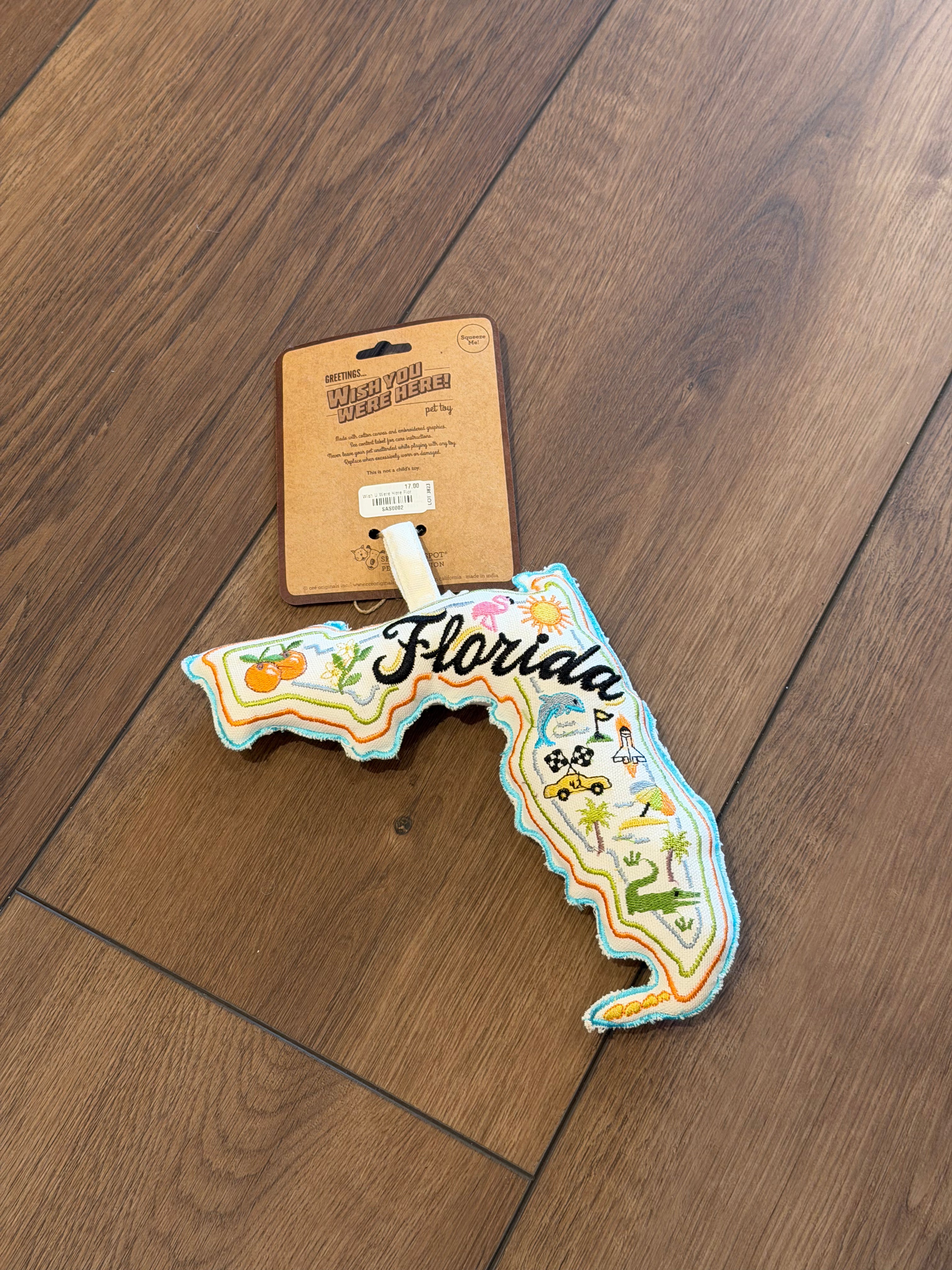 Wish U Were Here Florida Rope Dog Toy