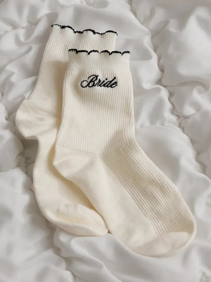 Bride Ruffle Socks