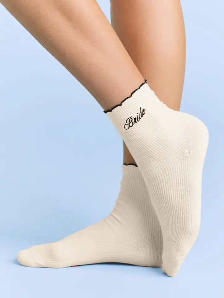 Bride Ruffle Socks