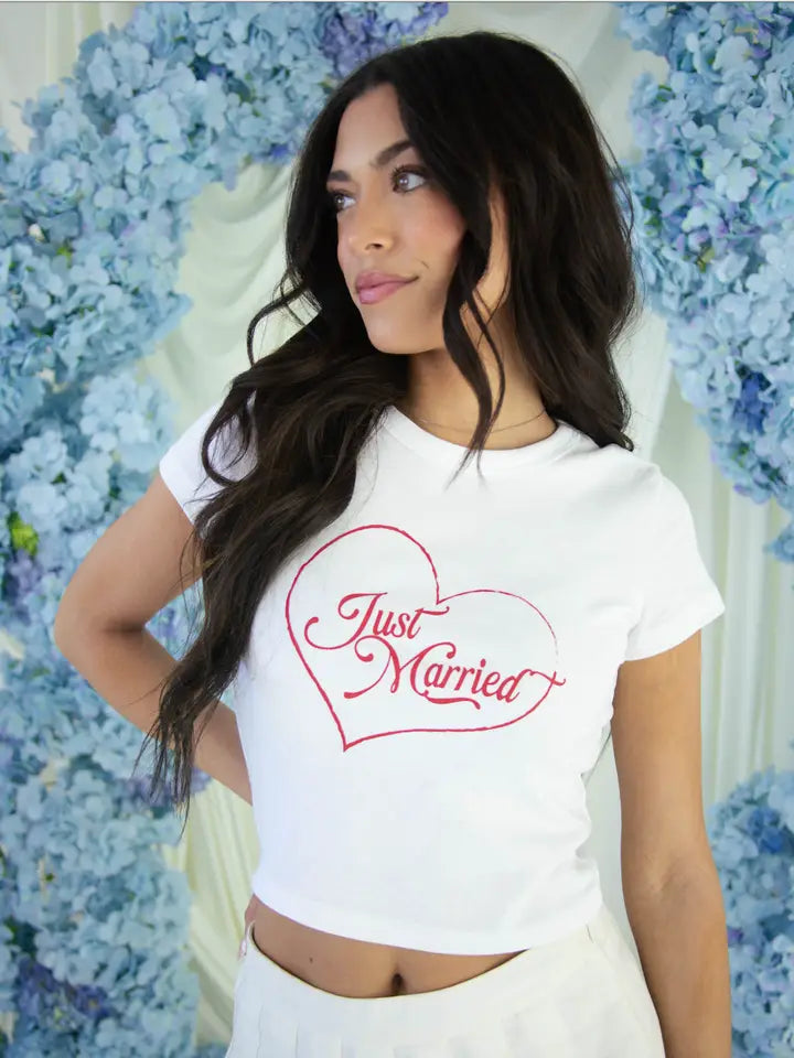 Just Married Baby Tee