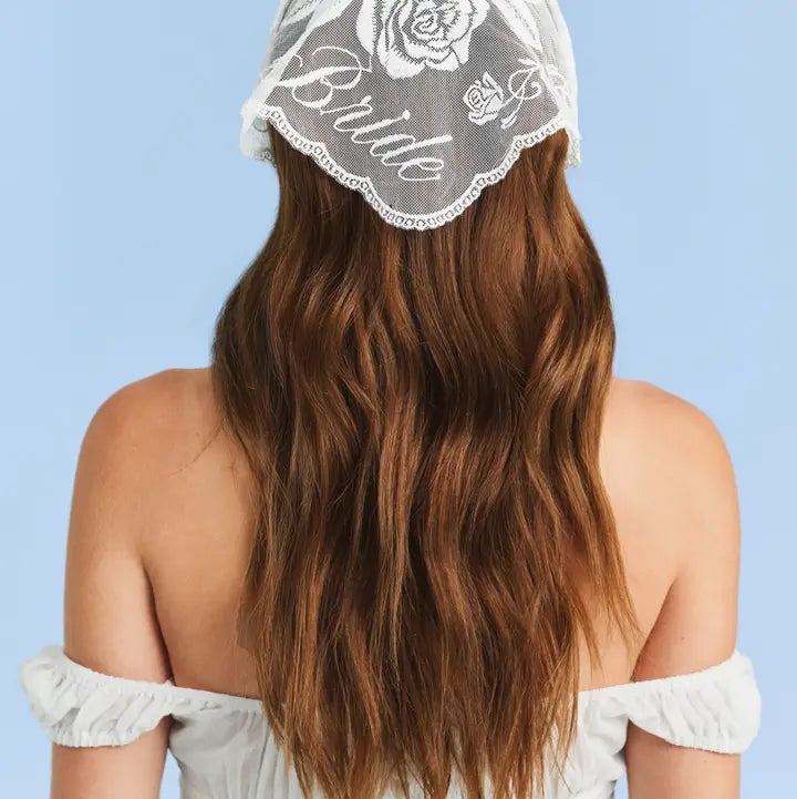 Bride Lace Headscarf